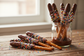 Dipped Pretzel Rods – 1 Dozen